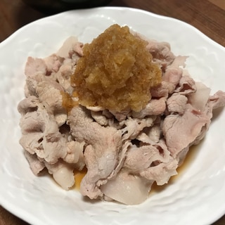 辛味大根おろしポン酢で冷豚しゃぶしゃぶ♪